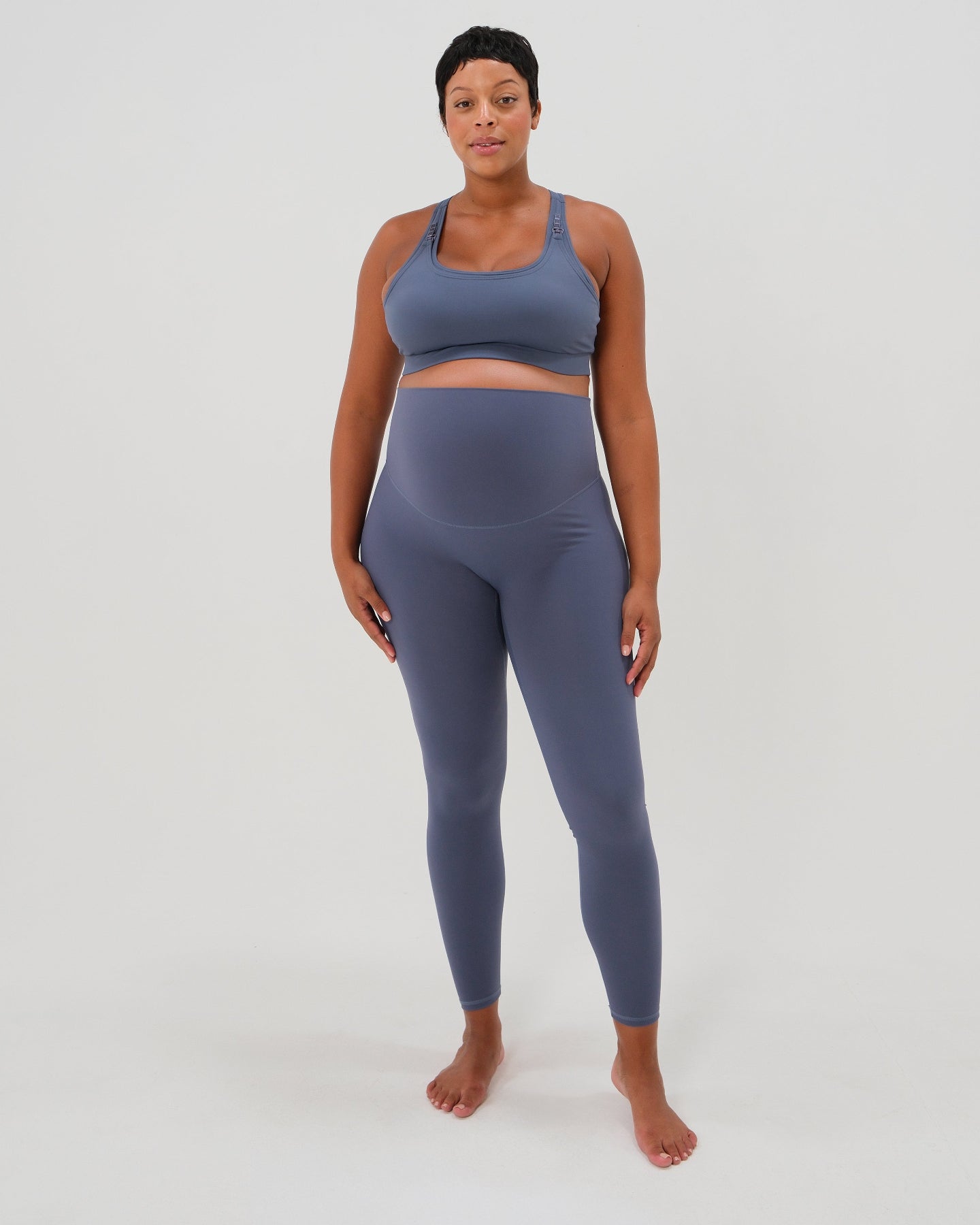 AXK CORE Classic Maternity Legging in Muted Navy - photo
