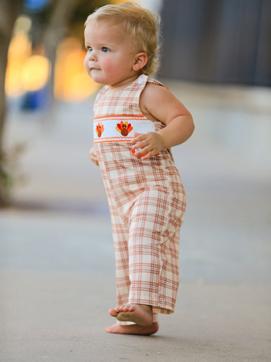 Thanksgiving Turkey Plaid Baby JonJon -