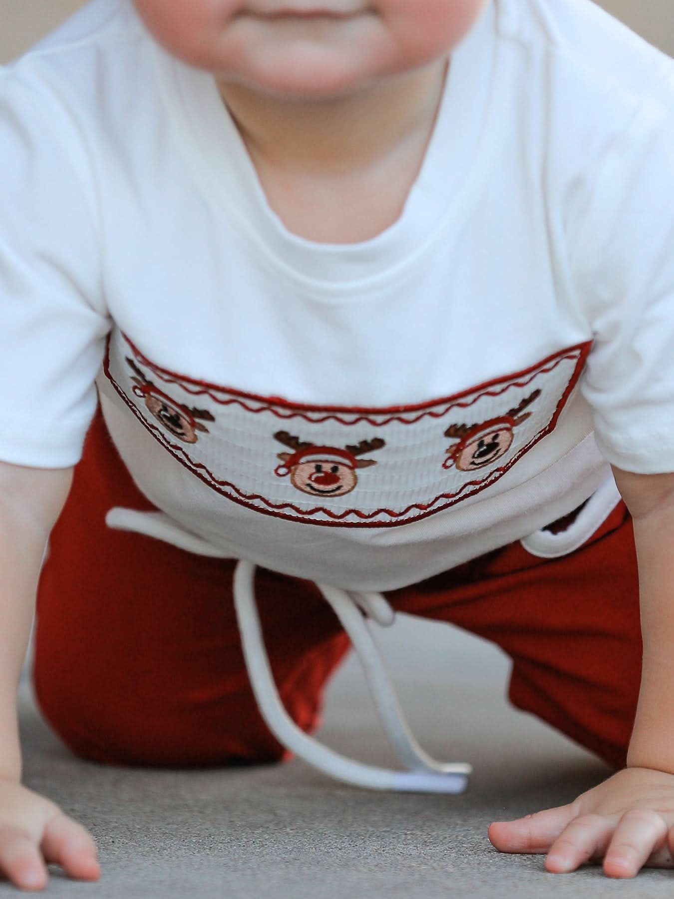 Boys Christmas Reindeer T-Shirt & Pants Set -