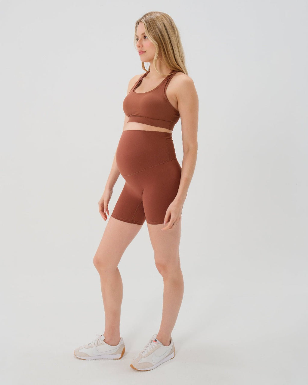 AXK CORE Maternity Bike Short - Brown in Brown - photo