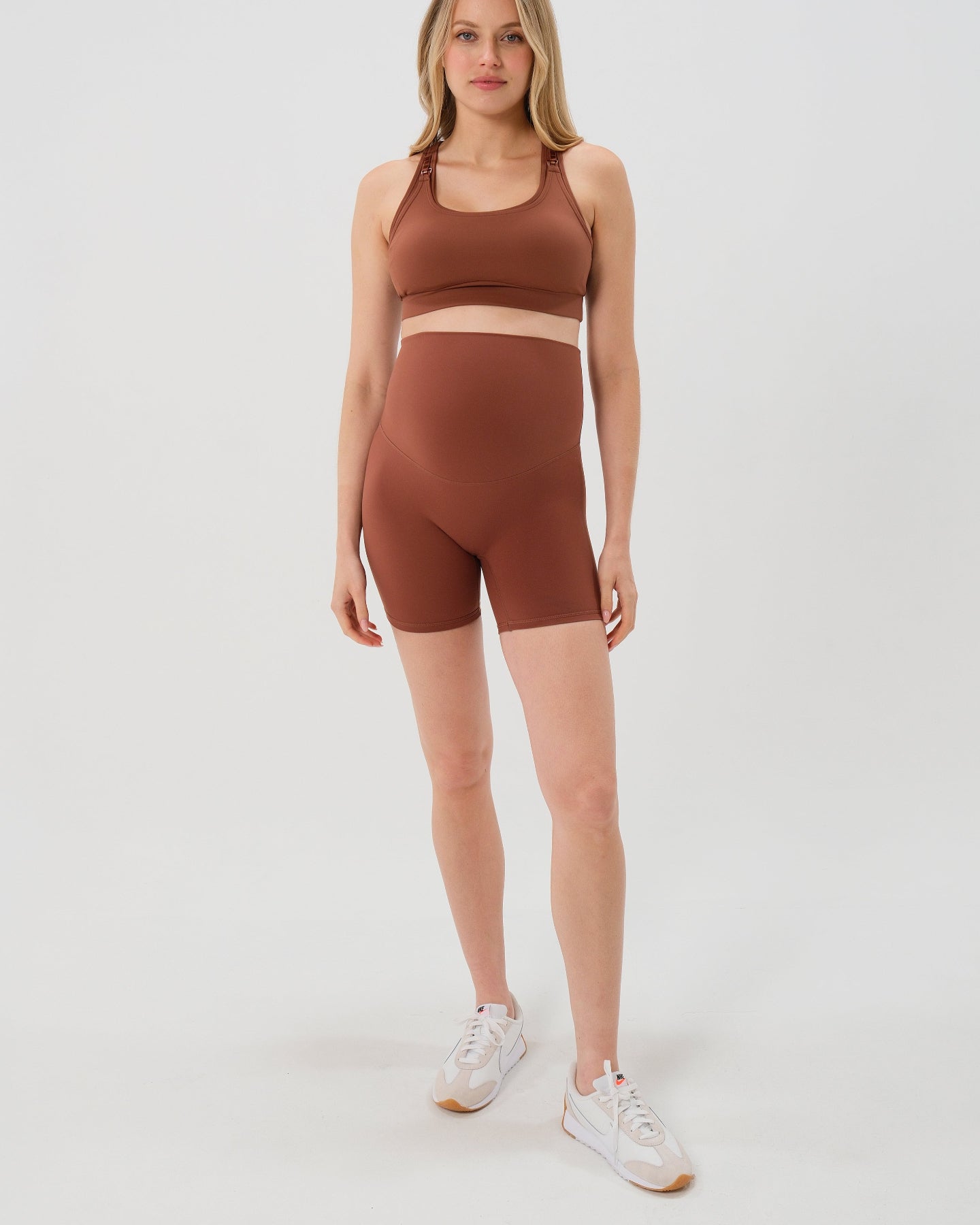 AXK CORE Maternity Bike Short - Brown in - photo