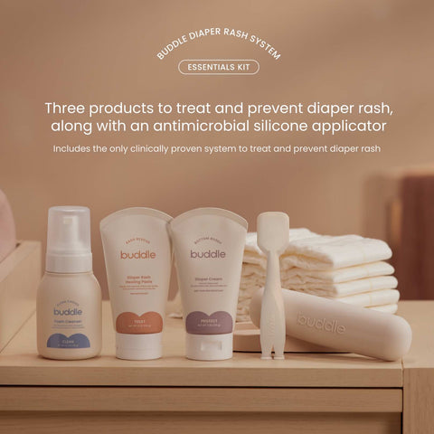 Buddle Diaper Rash System Essentials Kit | Mess-Free Diaper Cream Set in - Diaper Rash Treatment photo