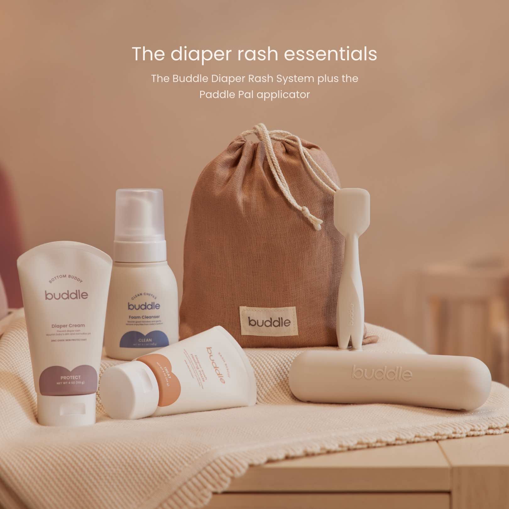 Buddle Diaper Rash System Essentials Kit | Mess-Free Diaper Cream Set in - Diaper Rash Treatment photo