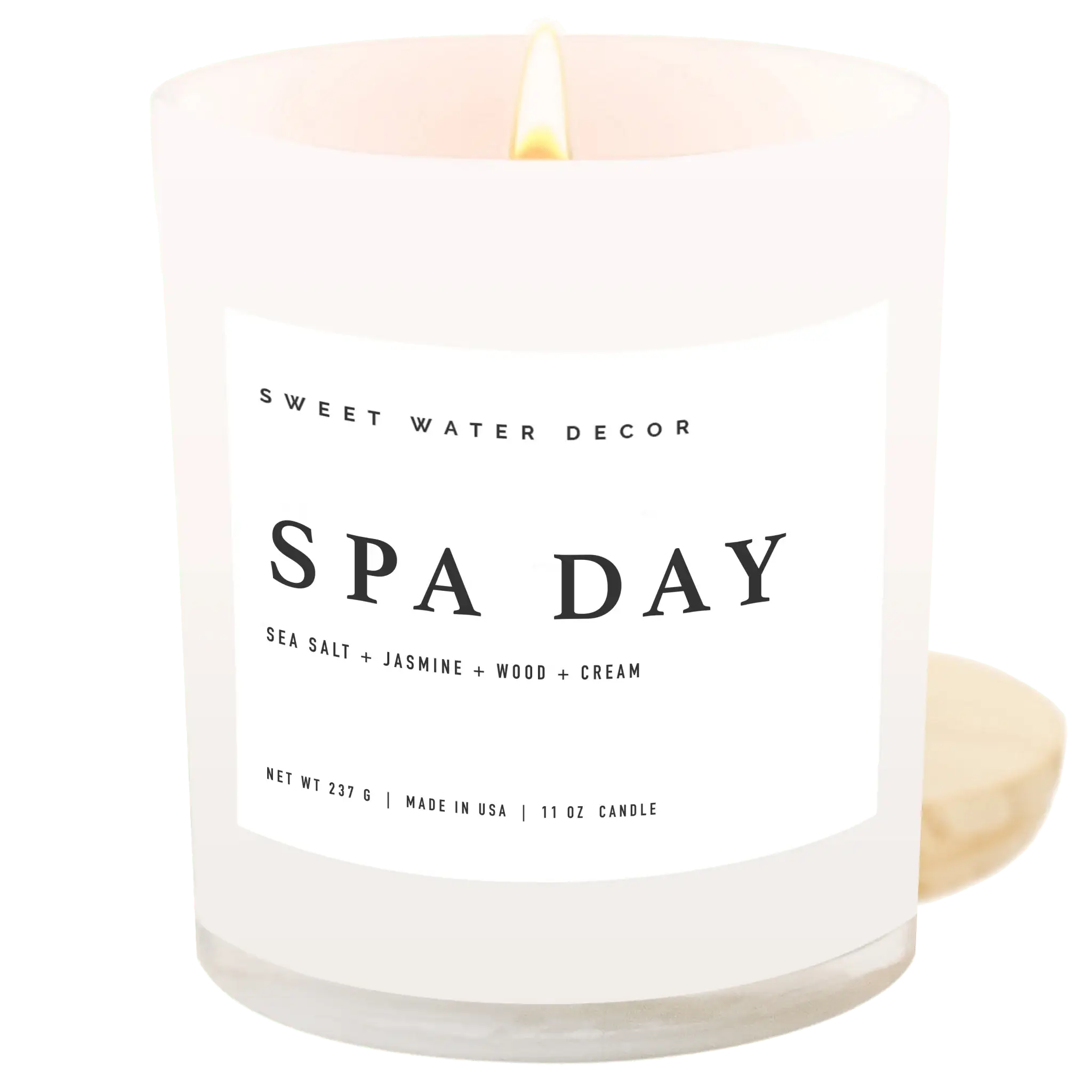 Spa Day Soy Candle - White Jar - 11 oz