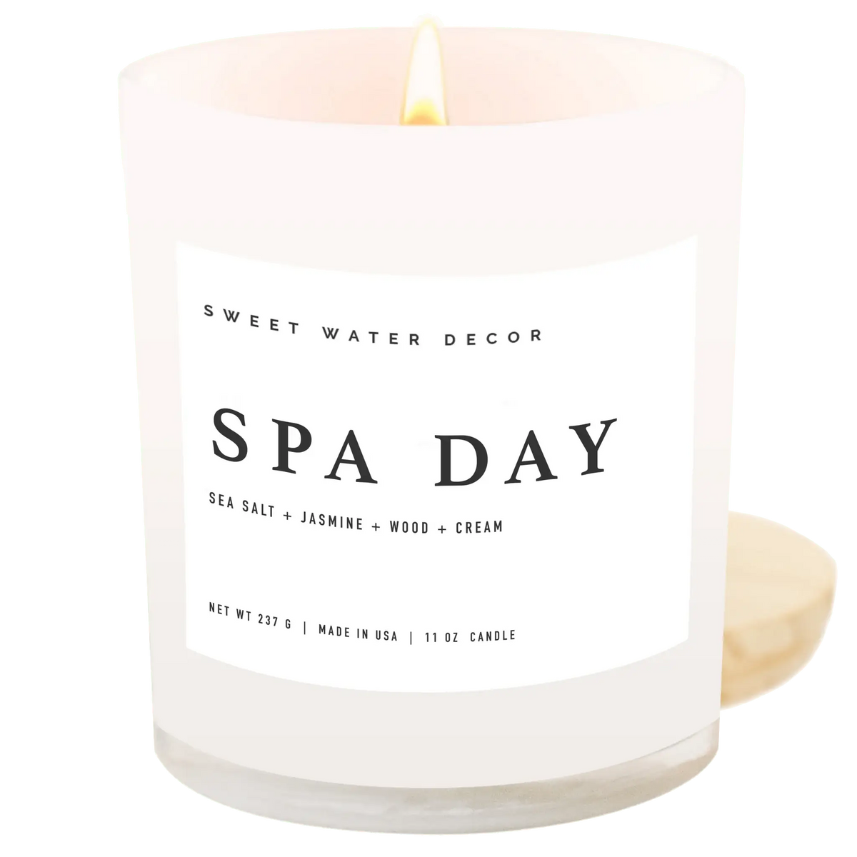 Spa Day Soy Candle - White Jar - 11 oz