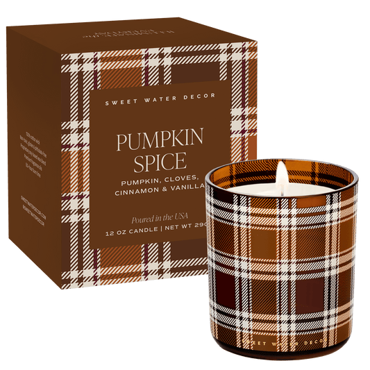 Pumpkin Spice Soy Candle - Boxed Tinted Glass Jar - 12 oz in - Candles photo