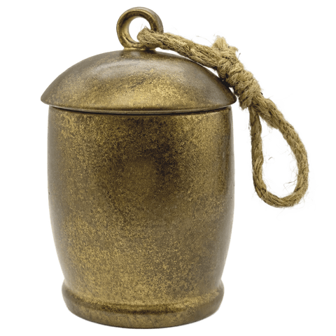 Holiday Soy Candle - Antique Gold Bell Jar - 13.5 oz