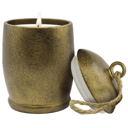 Holiday Soy Candle - Antique Gold Bell Jar - 13.5 oz -