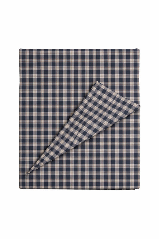 Blue Plaid Crib Quilted Blanket in - photo