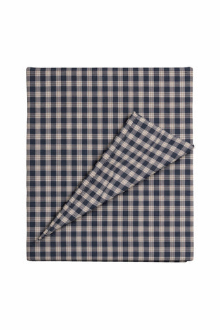 Blue Plaid Crib Quilted Blanket