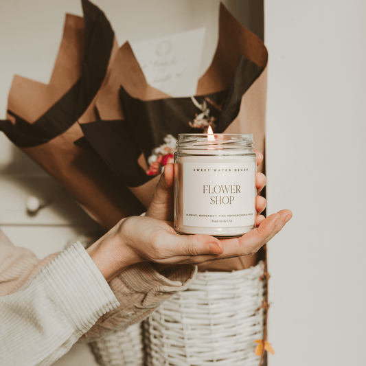 Flower Shop Soy Candle - Clear Jar - 9 oz in - Candles photo