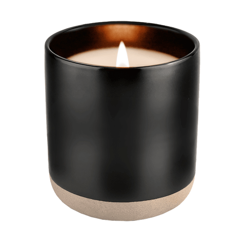 Citronella Black Stoneware Candle