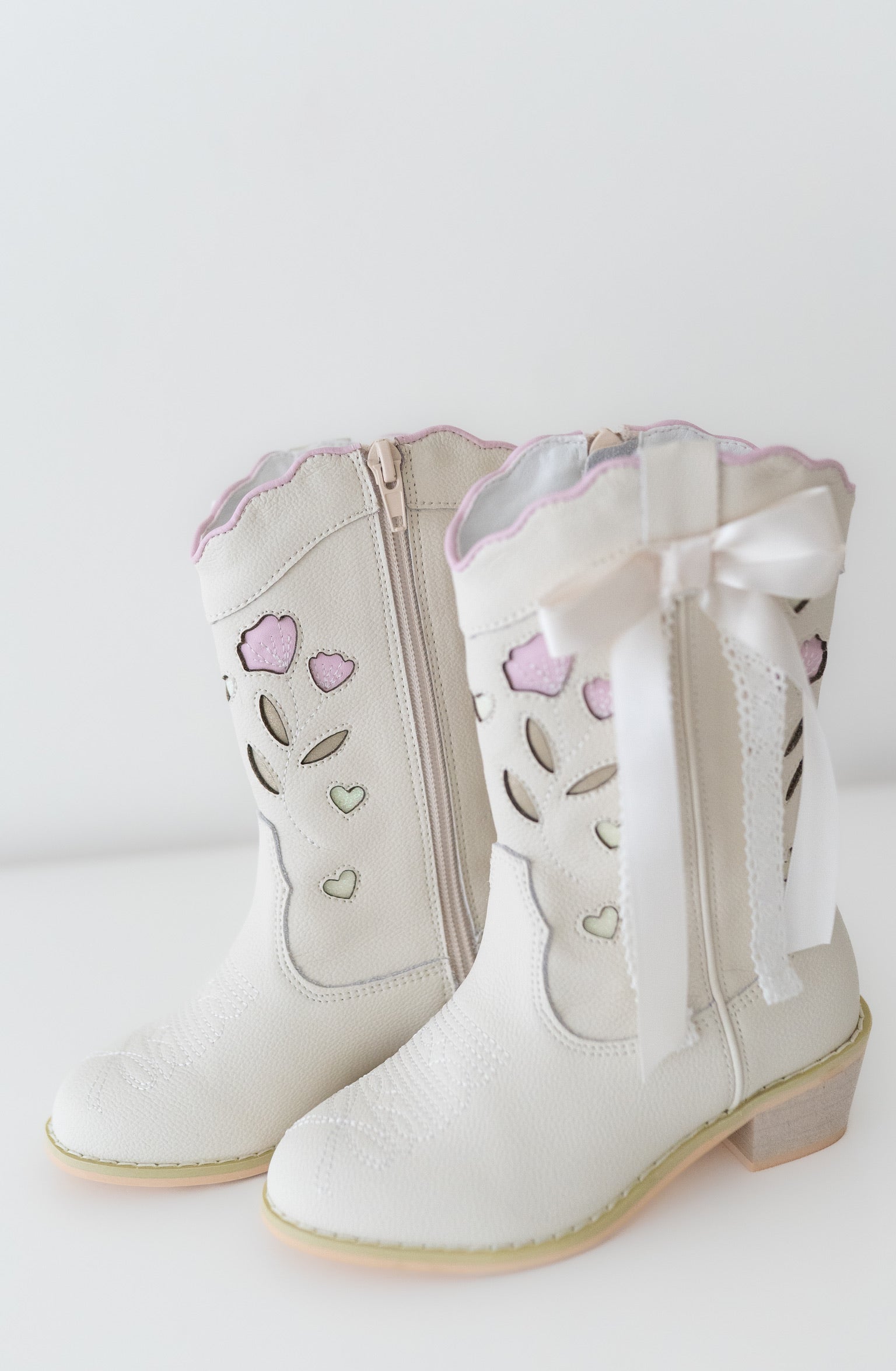 Women's Sweetheart Bow Cowgirl Boot- White (runs small, size up) in - Shoes photo