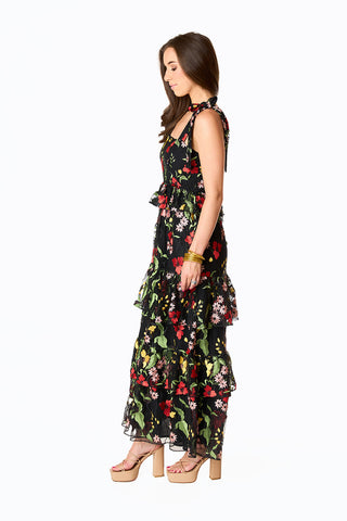 Edie Tie-Shoulder Maxi Dress - Lost In It in - Apparel & Accessories > Clothing > Dresses > Long Dresses photo