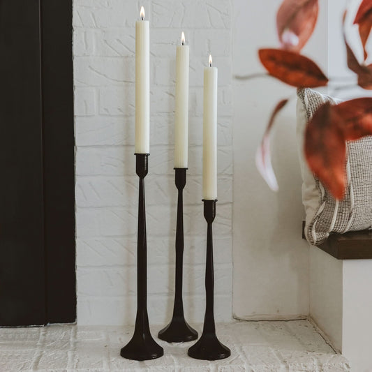Cast Iron Taper Candle Holders in - taper holder photo