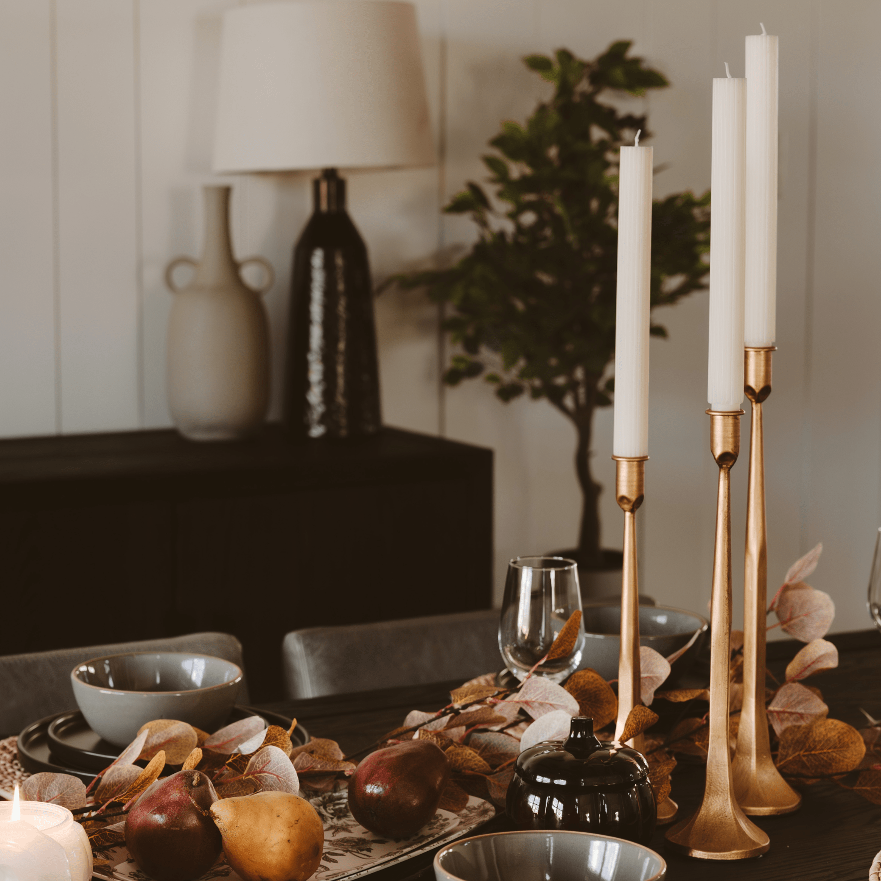 Gold Cast Iron Taper Candle Holders in - taper holder photo
