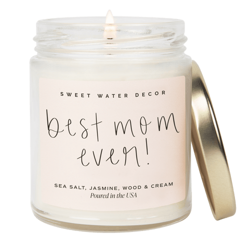 Best Mom Ever! Soy Candle - Clear Jar - 9 oz (Spa Day) in - Candles photo