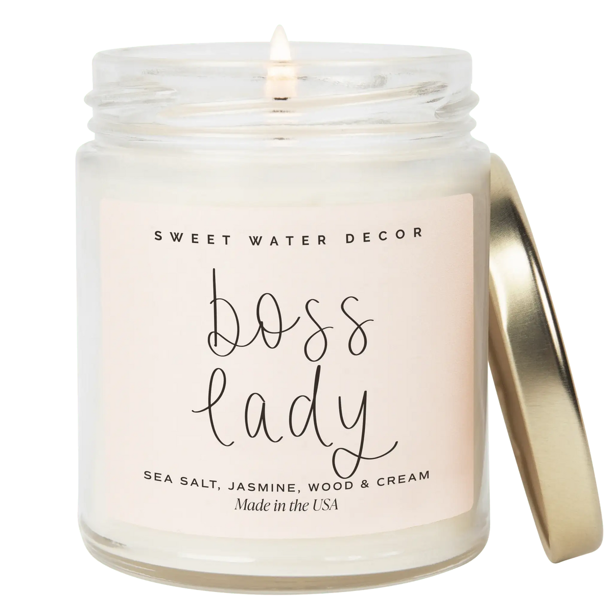 Boss Lady Soy Candle - Clear Jar - 9 oz (Spa Day)