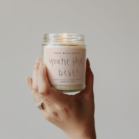 You're The Best! Soy Candle - Clear Jar - 9 oz (Island Air) in - Candles photo