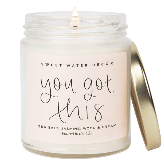 You Got This Soy Candle - Clear Jar - 9 oz (Spa Day) in - Candles photo