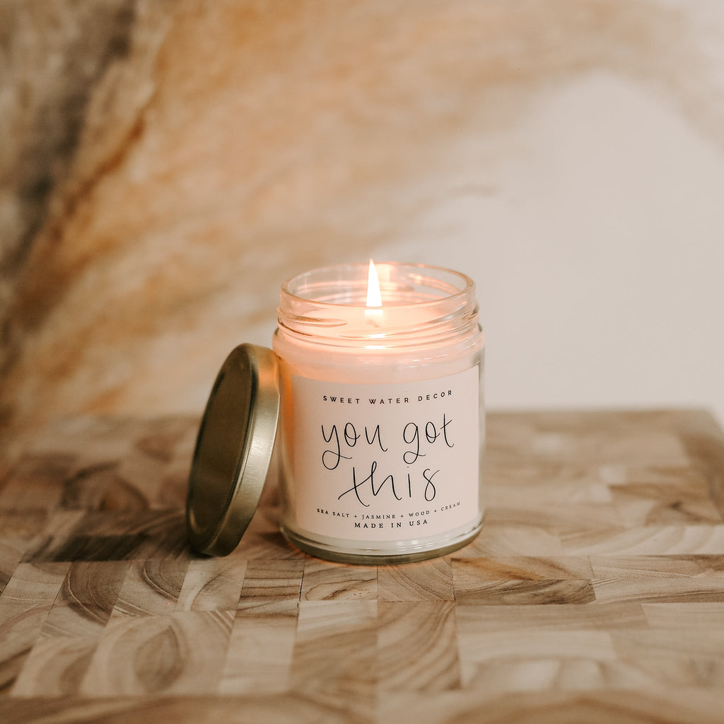 You Got This Soy Candle - Clear Jar - 9 oz (Spa Day) in - Candles photo