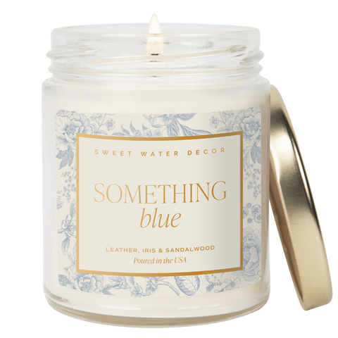 Sweet Water Decor Something Blue Soy Candle - Clear Jar - 9 oz in - Candles photo