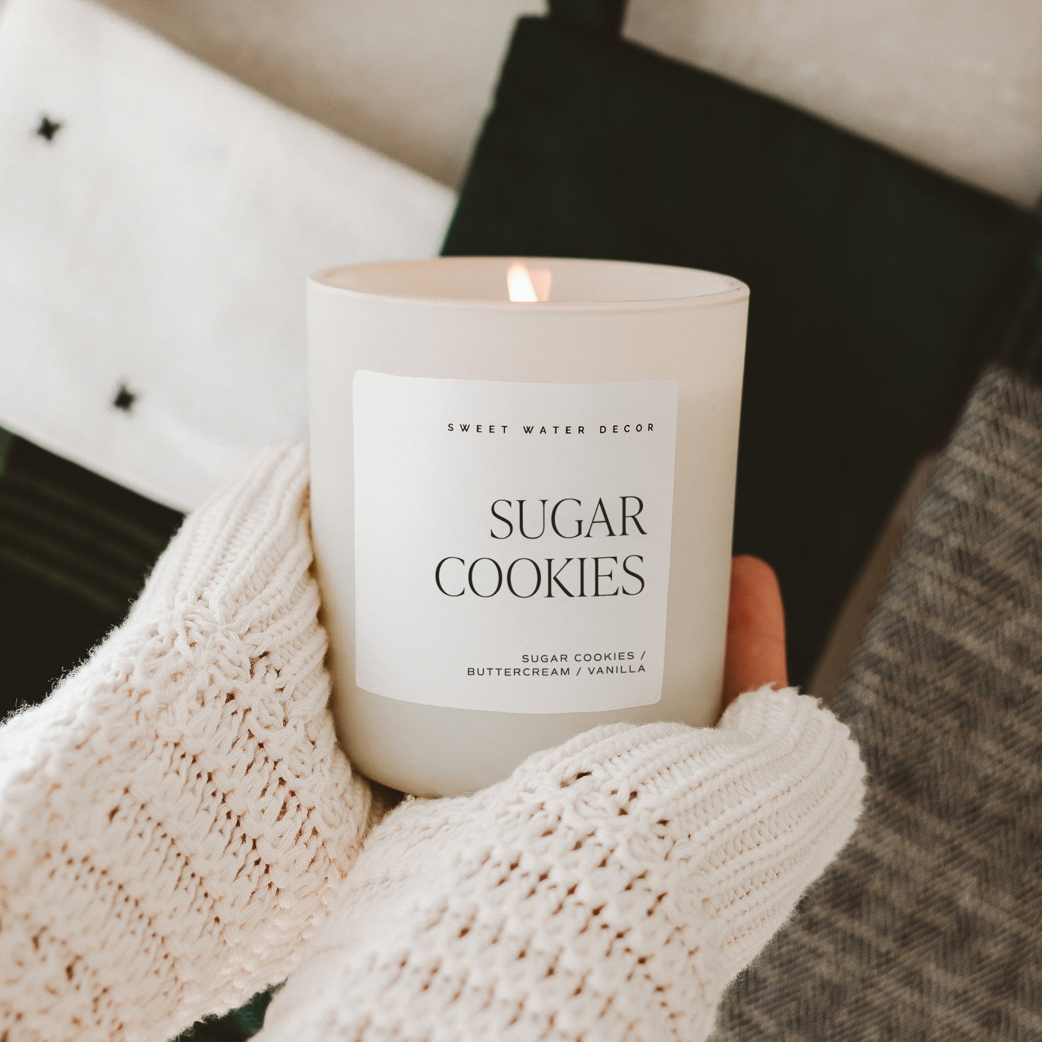 Sugar Cookies Soy Candle - Tan Matte Jar - 15 oz in - Candles photo
