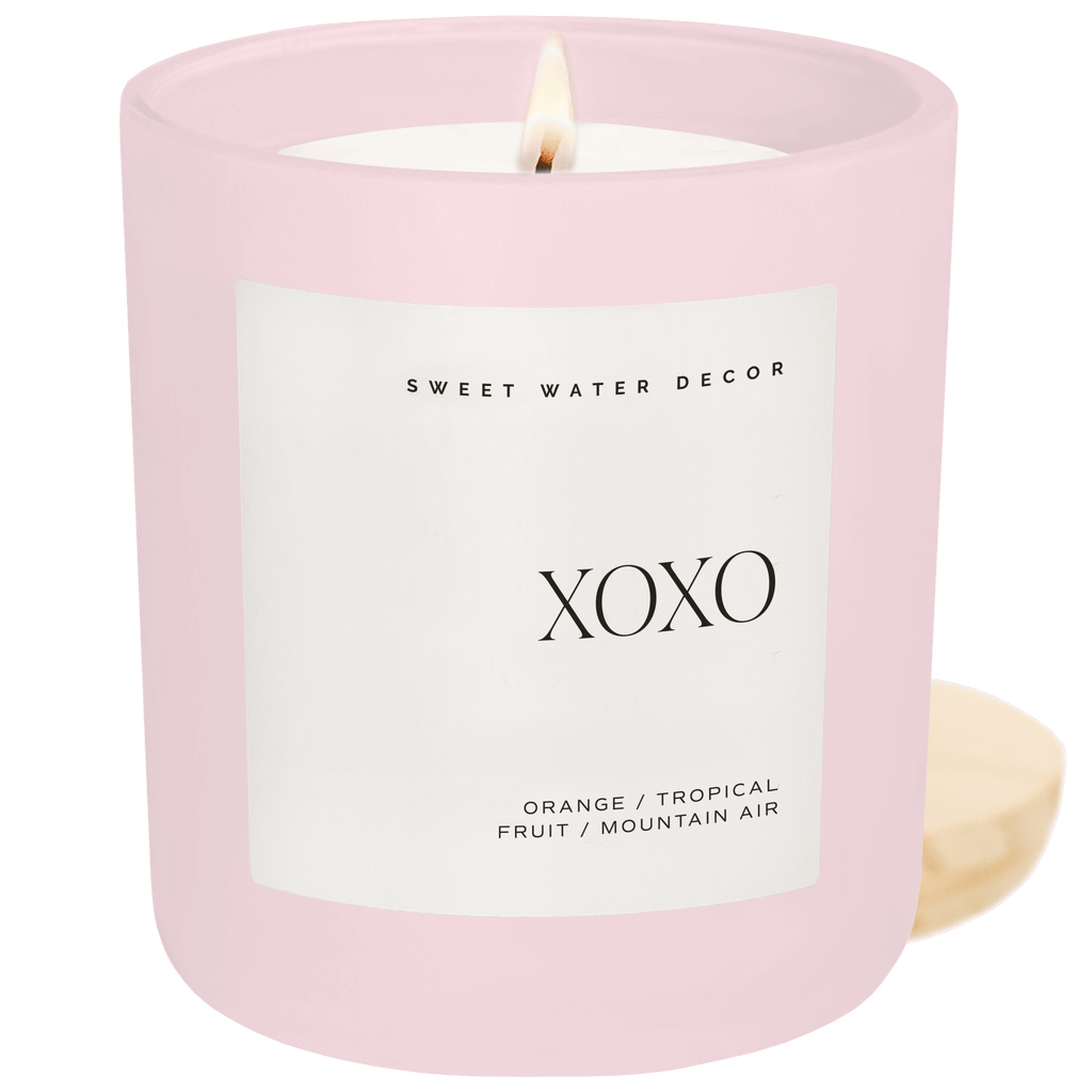 XOXO Soy Candle - Pink Matte Jar - 15 oz (Island Air) in - Candles photo