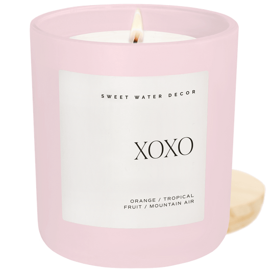 XOXO Soy Candle - Pink Matte Jar - 15 oz (Island Air) in - Candles photo