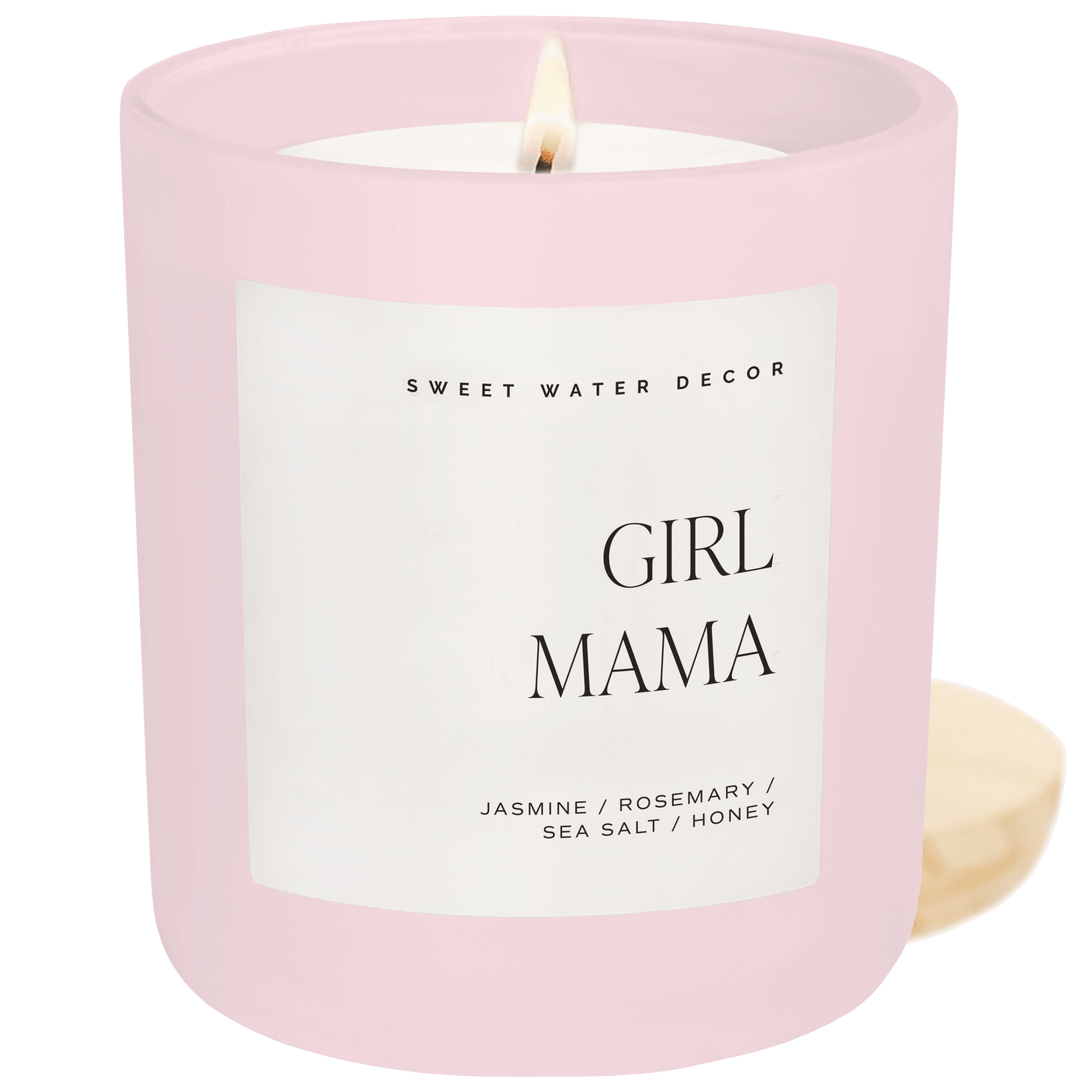 Girl Mama Soy Candle - Pink Matte Jar - 15 oz in - Candles photo