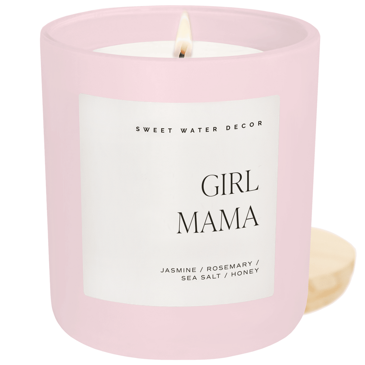 Girl Mama Soy Candle - Pink Matte Jar - 15 oz in - Candles photo