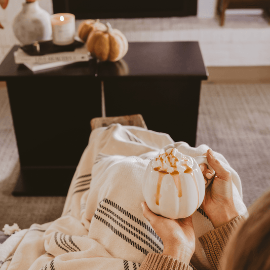 Cream Pumpkin 19oz. Figural Coffee Mug in - Coffee Mugs photo