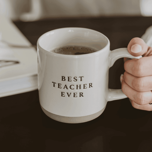 Best Teacher Ever 14oz. Stoneware Coffee Mug in - Coffee Mugs photo