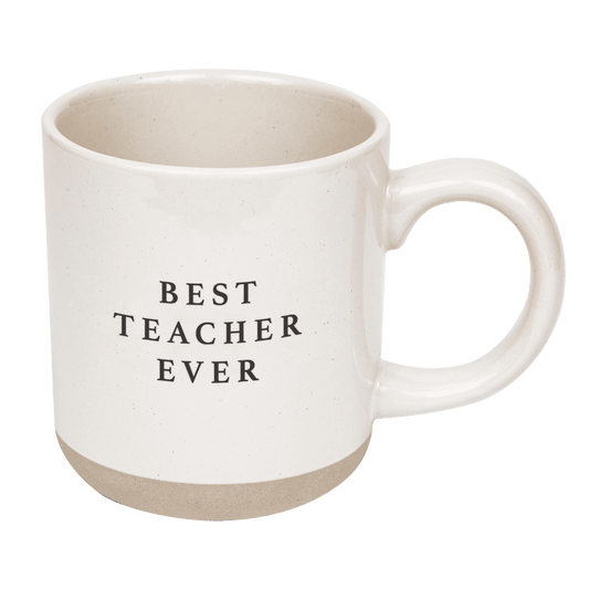 Best Teacher Ever 14oz. Stoneware Coffee Mug in - Coffee Mugs photo