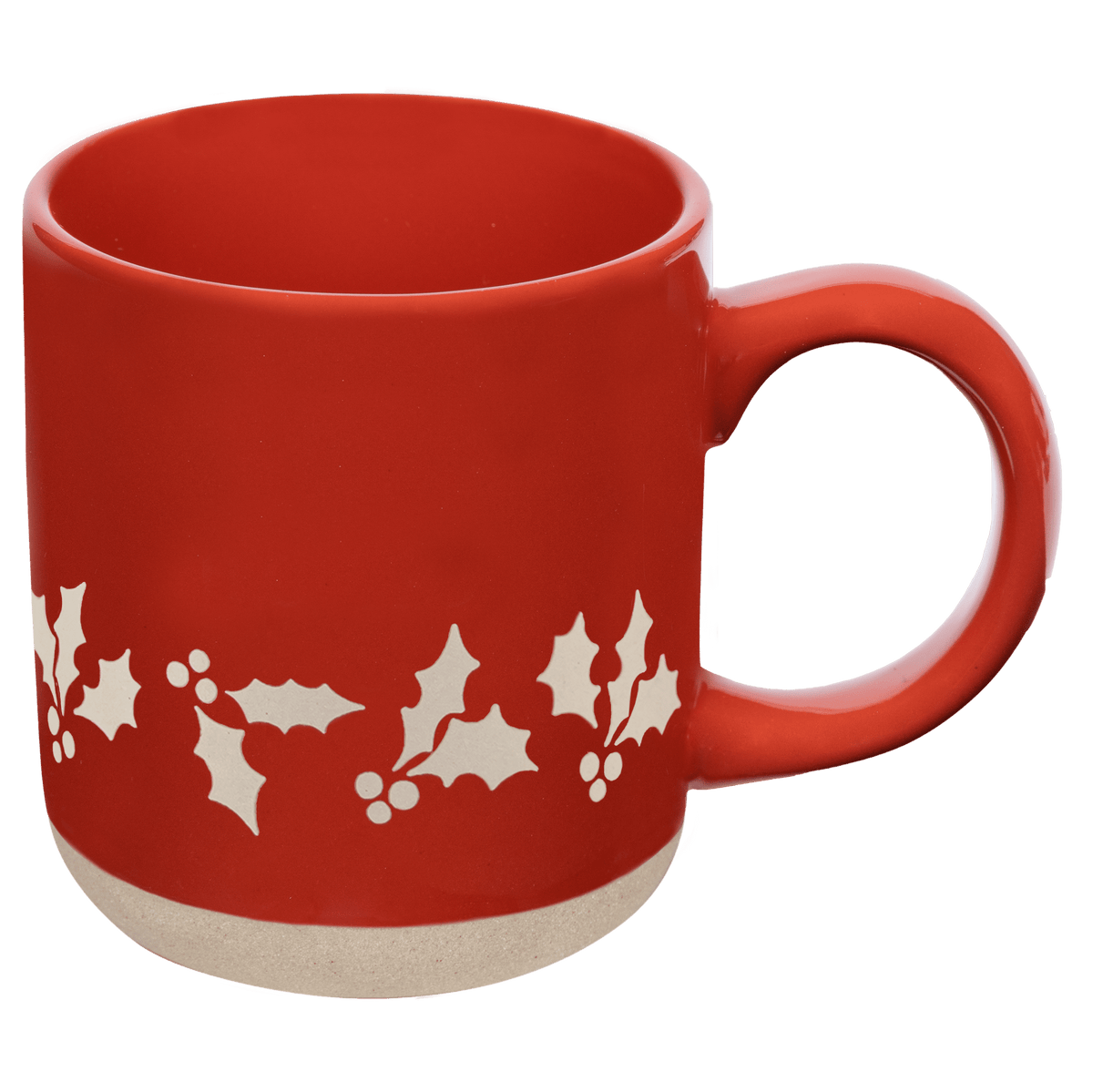 Holly 14oz. Red Stoneware Coffee Mug - SwagglyLife Home & Fashion