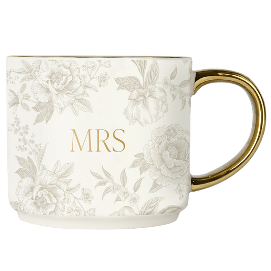 Mrs 14oz. Gold Handle Coffee Mug in - Coffee Mugs photo