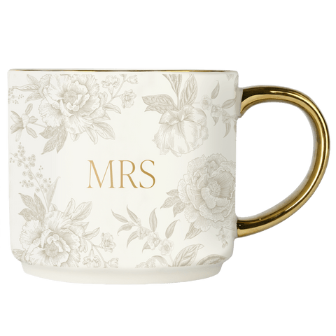 Mrs 14oz. Gold Handle Coffee Mug - SwagglyLife Home & Fashion