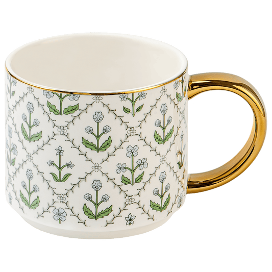 Floral Quilt 14oz. Coffee Mug in - Coffee Mugs photo