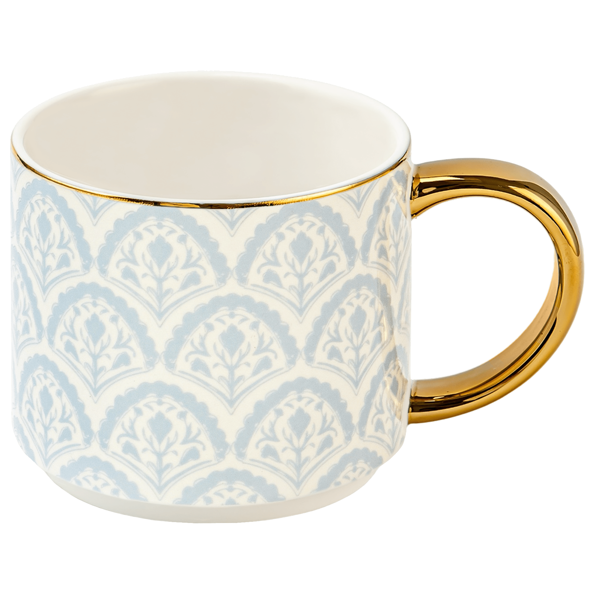 Blue Fan Quilt 14oz. Coffee Mug in - Coffee Mugs photo