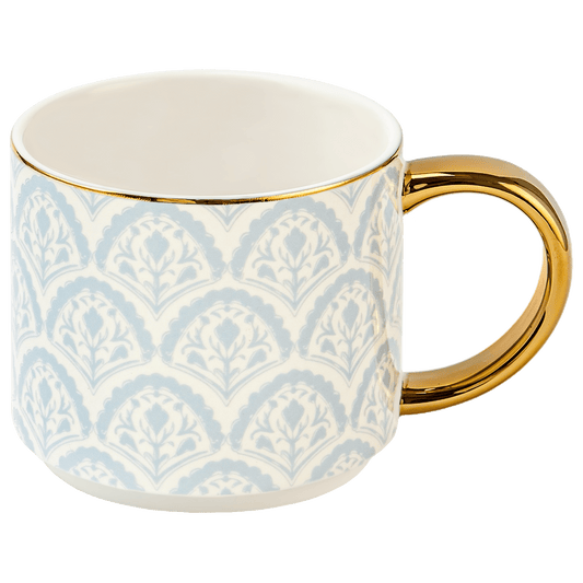 Blue Fan Quilt 14oz. Coffee Mug in - Coffee Mugs photo