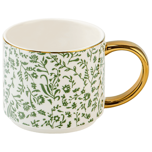 Green Ditsy Floral 14oz. Coffee Mug in - Coffee Mugs photo