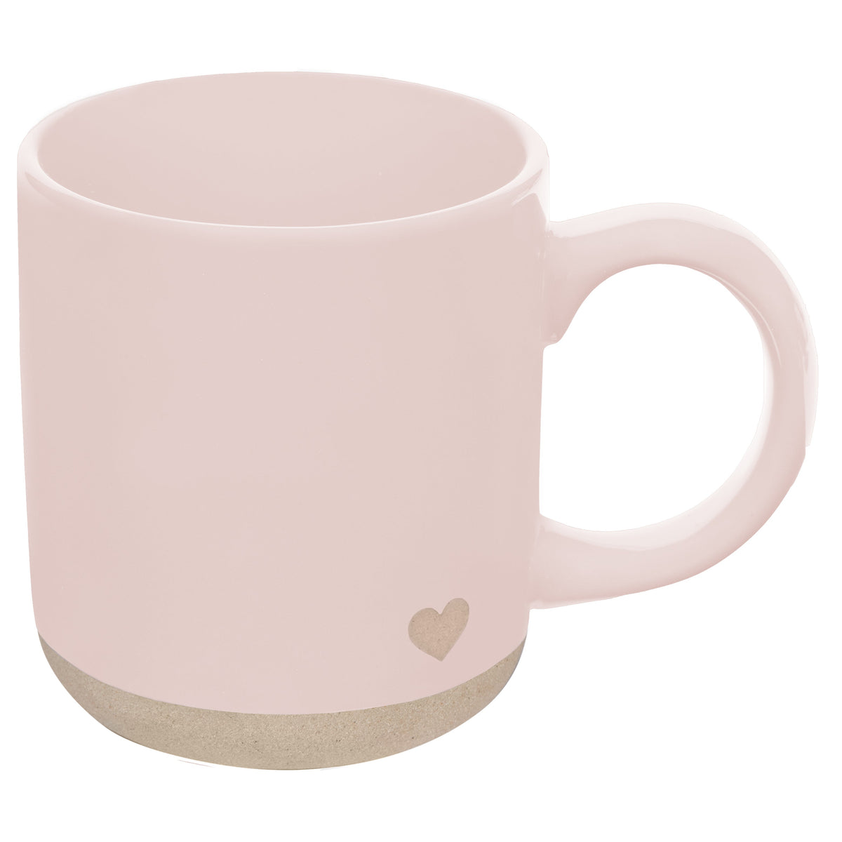 Pink Heart 14oz. Stoneware Coffee Mug in - Coffee Mugs photo