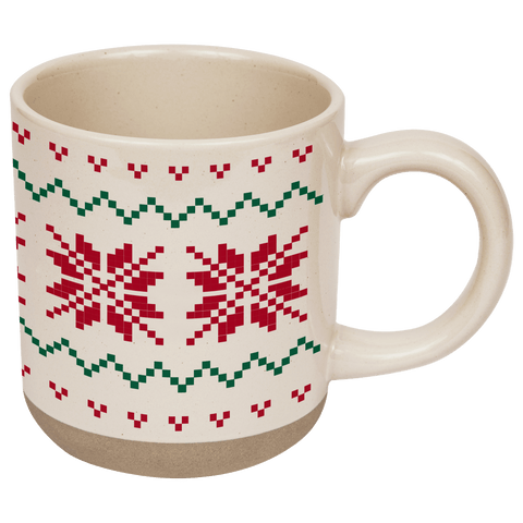 Fair Isle Sweater 14 oz Stoneware Coffee Mug