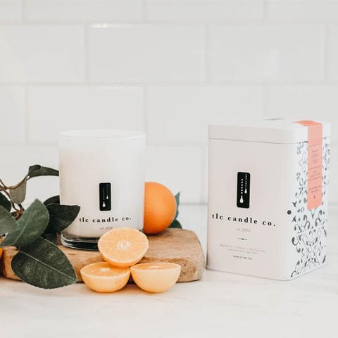 Citrus Tree - Orange Citrus Soy Candle in - candle photo