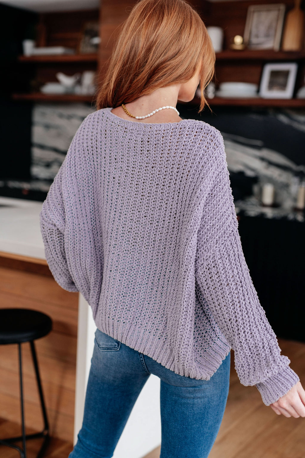 Captured My Interest Chunky V-Neck Sweater in - Tops photo