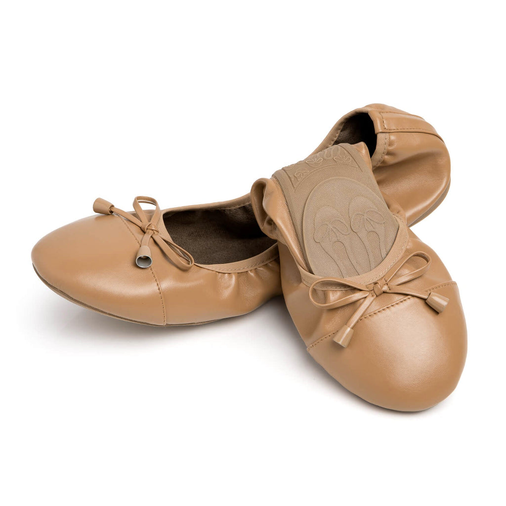Talaria Flats Premium Caramel Flats in Caramel - Shoes photo