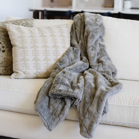 PATTERNED FAUX FUR THROW BLANKETS in - Throw Blanket photo