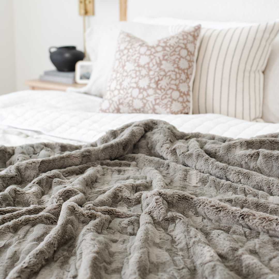 PATTERNED FAUX FUR THROW BLANKETS in - Throw Blanket photo