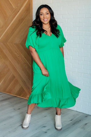 Catch a Cloud and Pin it Down Smocked Bodice Dress in - Dresses photo