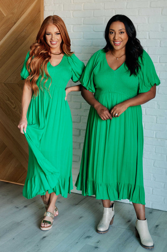 Catch a Cloud and Pin it Down Smocked Bodice Dress in - Dresses photo